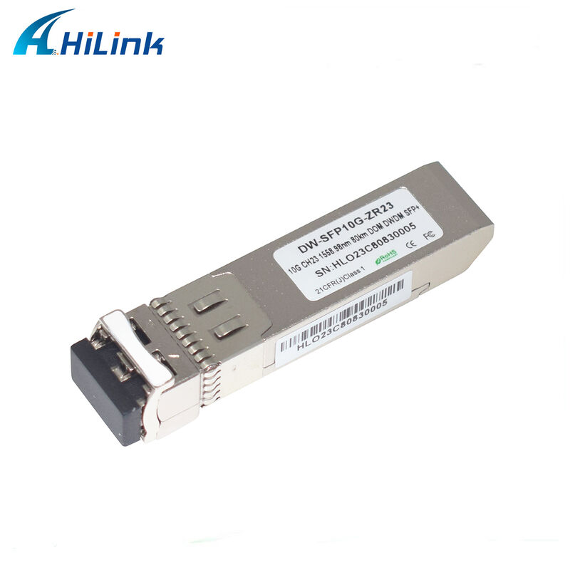 Módulo Transceptor Óptico Hilink 10Gb SFP+ DWDM SFP 100GHZ CH17~61 Opcional 80km Duplex LC Comercial Industrial