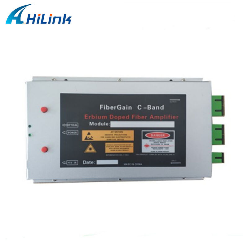 Hilink MINI Tipo EDFA 1550nm 15dBm 1 entrada 1 salida CATV Edificio Telecom ERBIUM-DOPED FIBRE AMPLIFICADOR