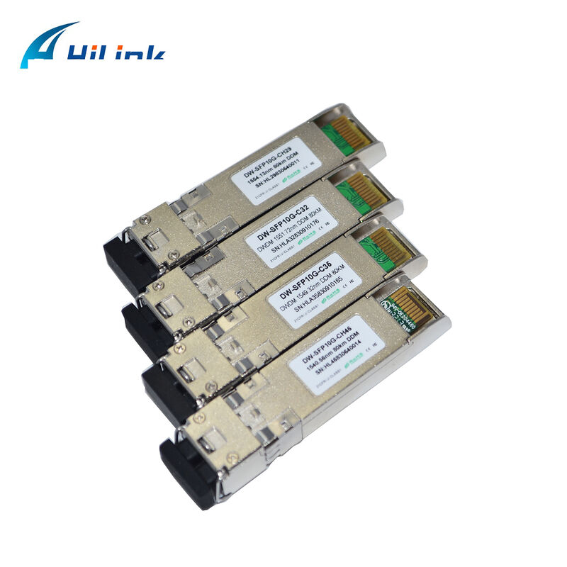 10G SFP+ DWDM Transceiver 80km 100km CH17~61 120km CH20~55 100GHz Industrial Commercial Temperature