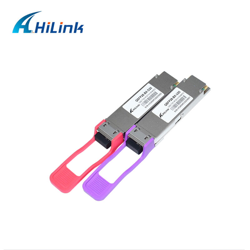 Hilink HL-QSFP28-100G-UD-20 100Gb/s 20km QSFP28 BIDI LR1 módulo de transceptor óptico con conector LC conectable en caliente