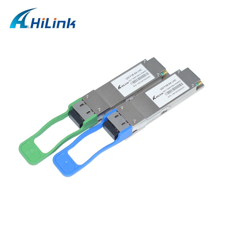 Transceptor óptico Hilink QSFP28-BX-UD40 100G BiDi con distancia de 40 km para aplicaciones de centros de datos