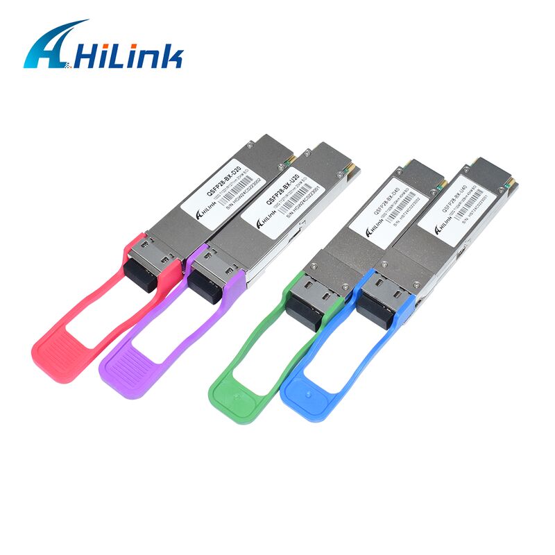 Transceptor óptico Hilink QSFP28-BX-UD40 100G BiDi con distancia de 40 km para aplicaciones de centros de datos