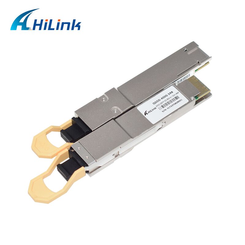 Transceptor óptico Hilink QSDD-400G-SR 400G QSFP56-DD SR8 con velocidad de datos de 400G, longitud de onda de 850nm y distancia de 100m