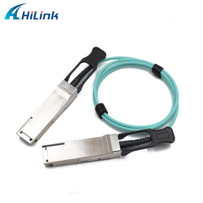 Hilink 200G QSFP56 Compatible Active Optical Cable with Customizable Length for High-Speed Data Transmission
