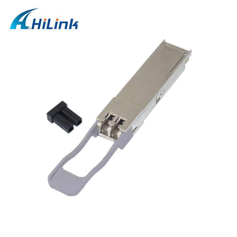 Transceptor óptico Hilink 100G QSFP28 con longitud de onda de 100 km de distancia 1295 ~ 1304 nm y detector de PIN SOA