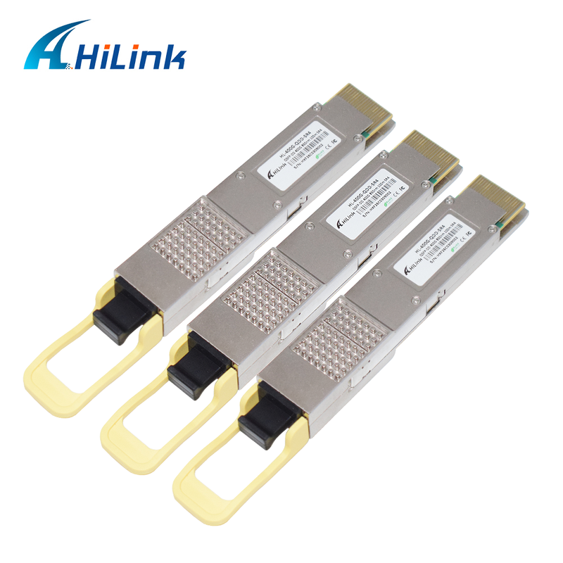 Hilink Compatible 400G QSFP-DD SR4 Optical Module with MPO-12 Connector for 100m Transmission