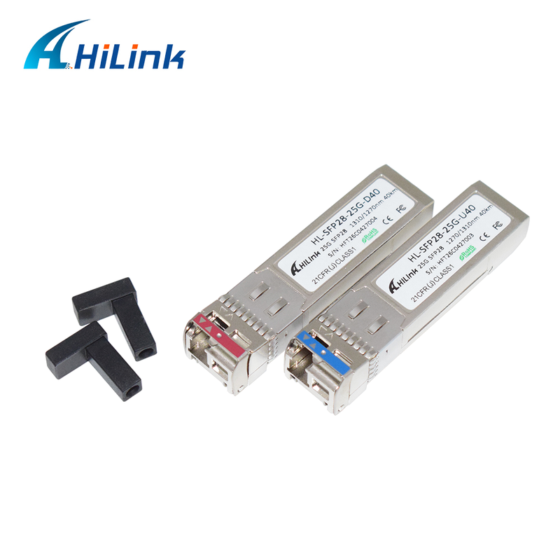 25GBASE SFP28 25G BIDI 10KM 1270/1330nm DML+PIN LC módulo óptico transceptor DOM
