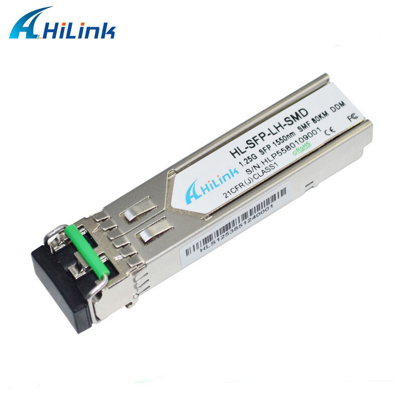 Transceptor óptico 1550nm los 80km GBIC conectable en caliente RoHS de Hilink 1.25Gb/s SFP obediente