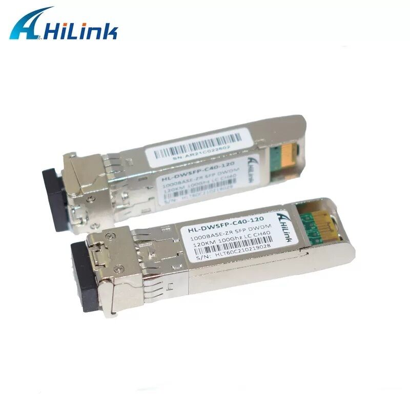 Transceptor óptico SFP con conector LC dúplex para una distancia de 40 km / 80 km / 120 km / 160 km