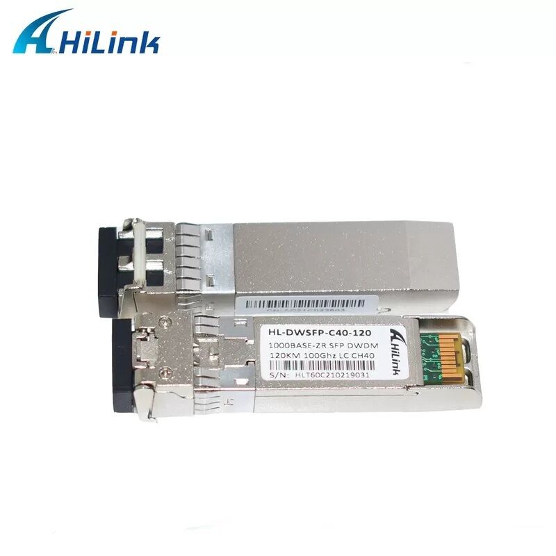 Transceptor óptico SFP con conector LC dúplex para una distancia de 40 km / 80 km / 120 km / 160 km