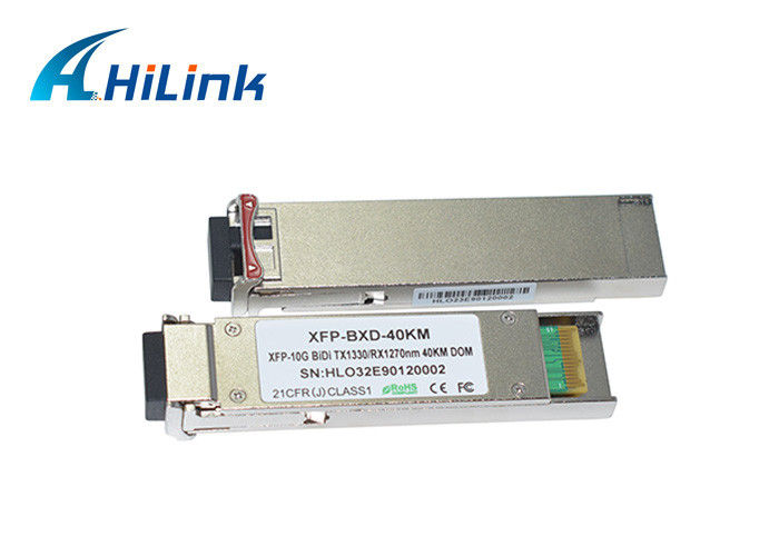 Solo conector del módulo los 40KM LC del WDM 1330/1270nm BIDI 10G del transmisor-receptor de la fibra XFP