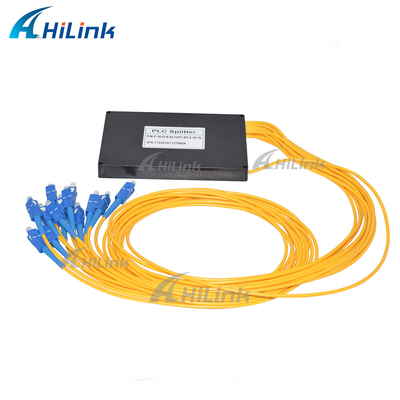 los ABS ópticos del divisor del PLC del solo modo 1X12 encajonan los conectores del cable SC/UPC de 3m m