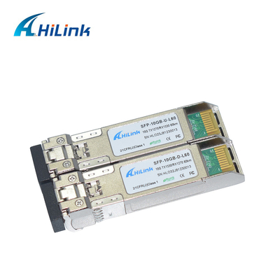 módulo BIDI LOS 60KM SFP+ EL 10G-ER4-60KM SMF 1270nm/1330nm del transmisor-receptor de 10G los 60KM SFP+