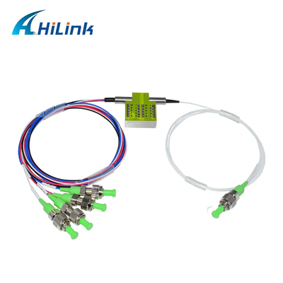 Interruptor óptico SM 1260 ~ 1620nm 900um de FSW 1x4 no que traba el conector de FC/de APC