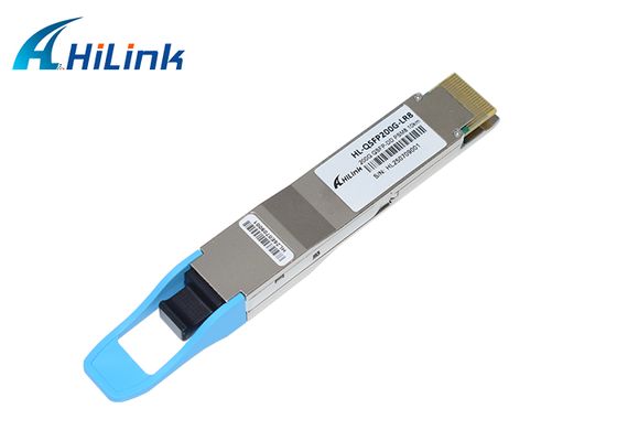 Transceptor óptico QSFP DD PSM8 MPO16 de 10 km 200G con DDM/DOM, longitud de onda de 1310 nm para una integración de red perfecta