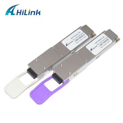 Módulo de transceptor óptico BIDI Hilink QSFP28-BX-U80/D80 100Gb/s con alcance de 80 km para Ethernet 100G