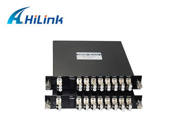 El demultiplexor Mux óptico Demux 1x8ch del multiplexor de la caja de LGX se dobla alto aislamiento de la fibra