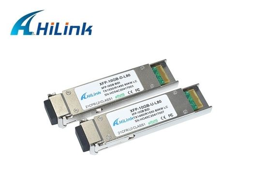 transmisor-receptor LC TX1490nm de la fibra del Sfp de los módulos de los 80km BIDI XFP 10G