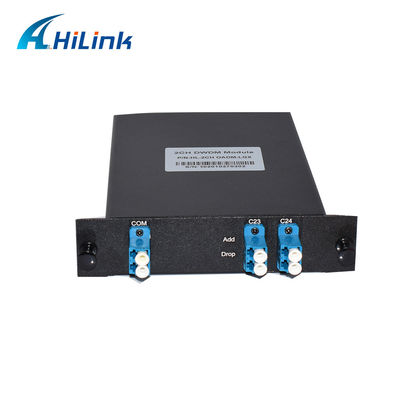100GHz FTTX 1310nm 2CH Mux óptico Demux OADM DWDM añaden el módulo del descenso