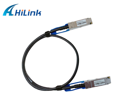 Cable de cobre 26AWG Twinax pasivo HILINK QSFP56-200G-PCU1M de la fijación directa de QSFP MSA